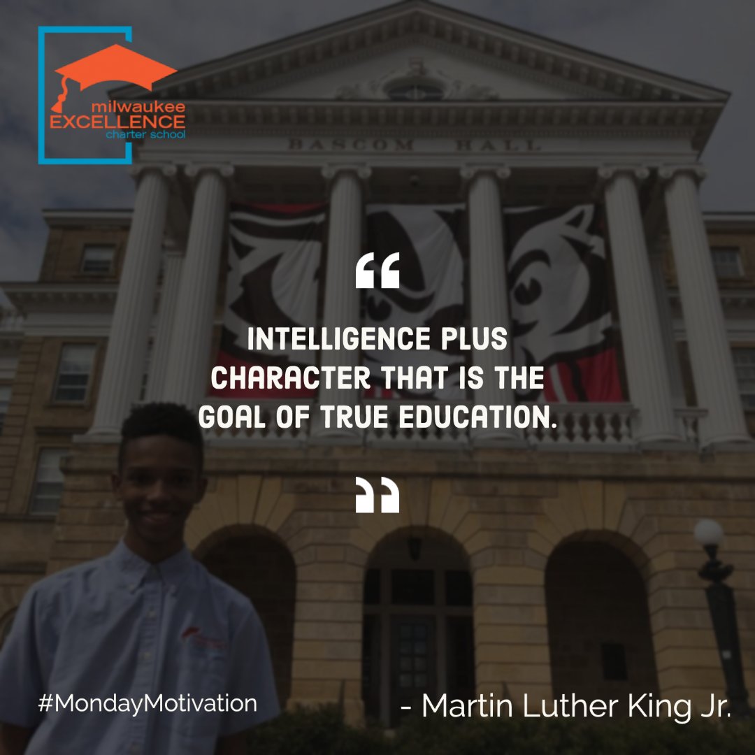 MKEExcellence's tweet photo. Starting your morning with Milwaukee Excellence #MondayMotivation 

As a reminder, no school today for MXCS.

Just the Phoenix, We will Rise! 

#MXCS #PhoenixPride #NoDreamsDeferred #BuildingUnbreakableBonds #QuoteofTheDay #Motivation #MiddleSchool #HighSchool #Milwaukee https://t.co/5apioU27uX