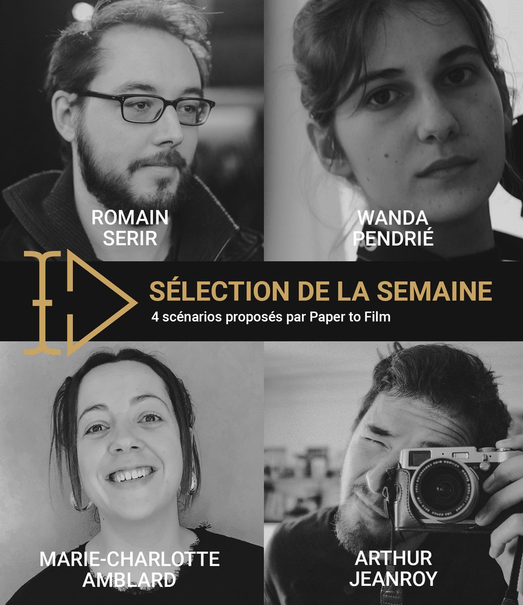 PaperToFilm_com's tweet photo. #SélectionDeLaSemaine 
🎬
Pour accéder aux projets ➡ connectez-vous ou créez votre compte sur https://t.co/xMiOSBAJ2S
✒️
Cette semaine, quatre projets signés Romain Serir, Wanda Pendrié, Marie-Charlotte Amblard et Arthur Jeanroy.
.
.
.
#cinema #series #scenario #film #production https://t.co/vagQa1c0FY