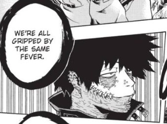 Whether this be Endeavor, or Hero Society as a whole. Dabi is a self interested murderer who has shown absolutely no positive traits, just the desire to destroy the things that have wronged him. To desire anything else, would make him not Dabi.