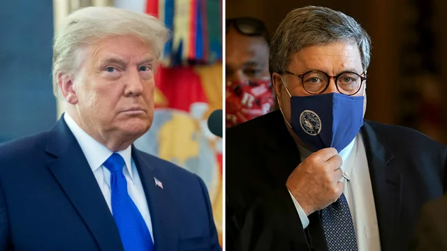 thehill's tweet image. Barr told Trump that theories about stolen election were "bullshit": report hill.cm/iOG6IMO