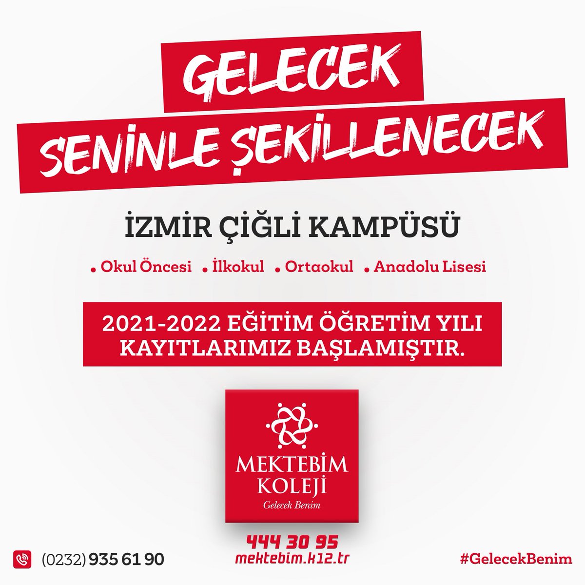 Gelecek Seninle Şekillenecek

2021-2022  Eğitim Öğretim Yılı Kayıtlarımız Başlamıştır.

#mektebim #gelecekbenim 
<a href="/irfalbyrk/">İrfan Albayrak</a> <a href="/AserdarS/">A. Serdar Şeker</a> <a href="/LaleMuti/">Lale Muti</a>