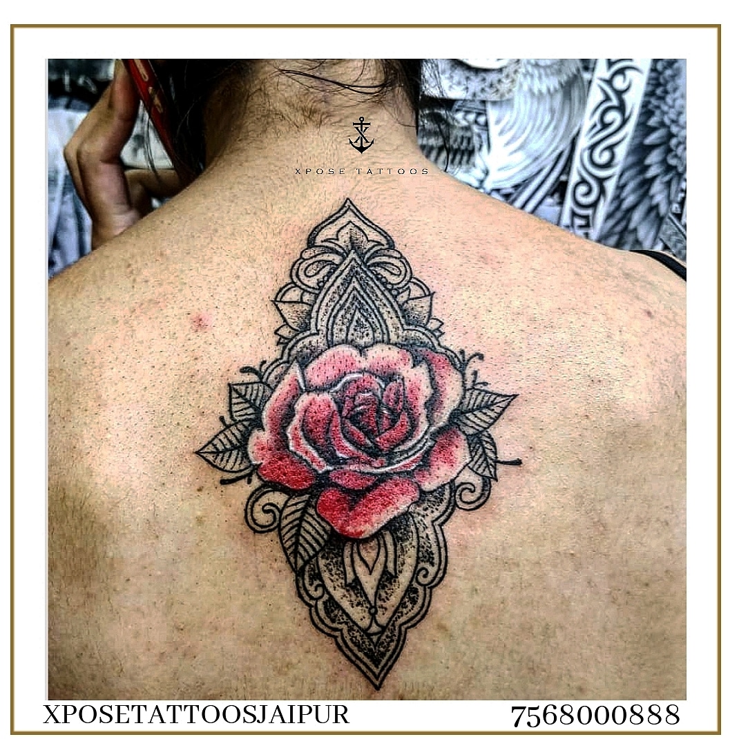 5 Oriental roses tattoo design references created by tattoo artist   TattooDesignStock