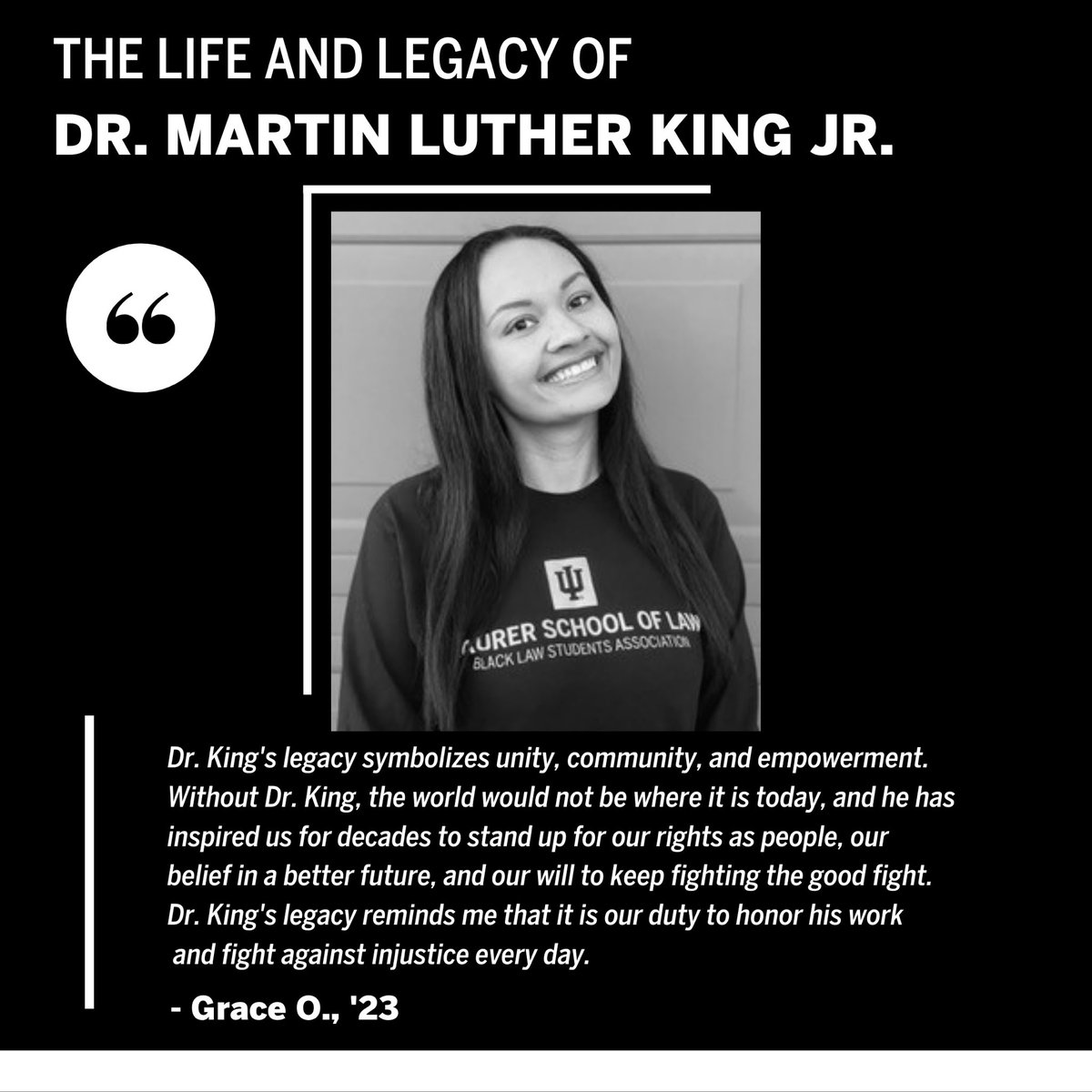 AustenParrish's tweet photo. Grace O., '23. “Dr. King's legacy symbolizes unity, community, and empowerment. Without Dr. King, the world would not be where it is today, and he has inspired us for decades to stand up for our rights as people, our belief in a better future....”#BLSATakeover #MLKLegacyAtMaurer https://t.co/Q5t80BYKY2