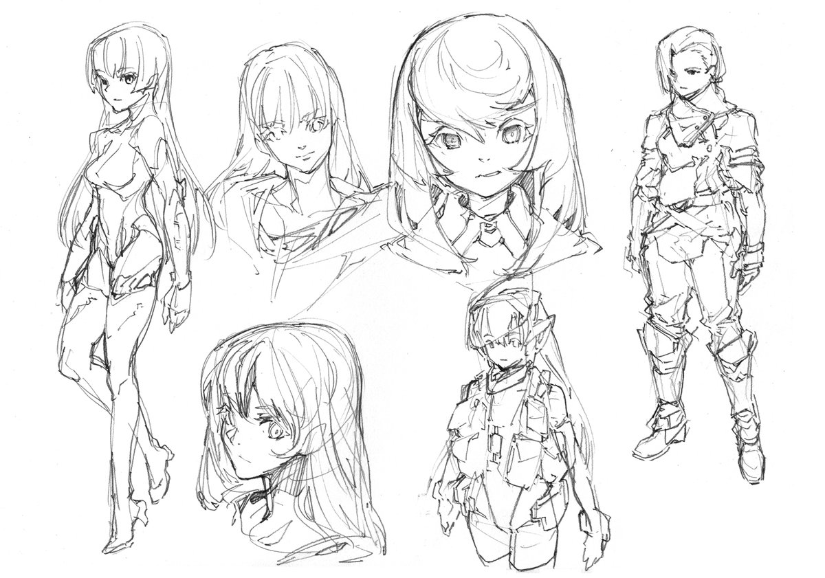 ラクガキ 女性キャラいろいろ それぞれ少しずつ絵柄とかを変えながら練習に描い 準の漫画 ラクガキ 女性キャラいろいろ それぞれ少しずつ絵柄とかを変えながら練習に描い 準の漫画