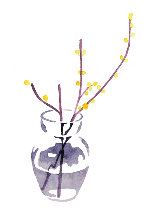 「蝋梅 」|みなみのイラスト