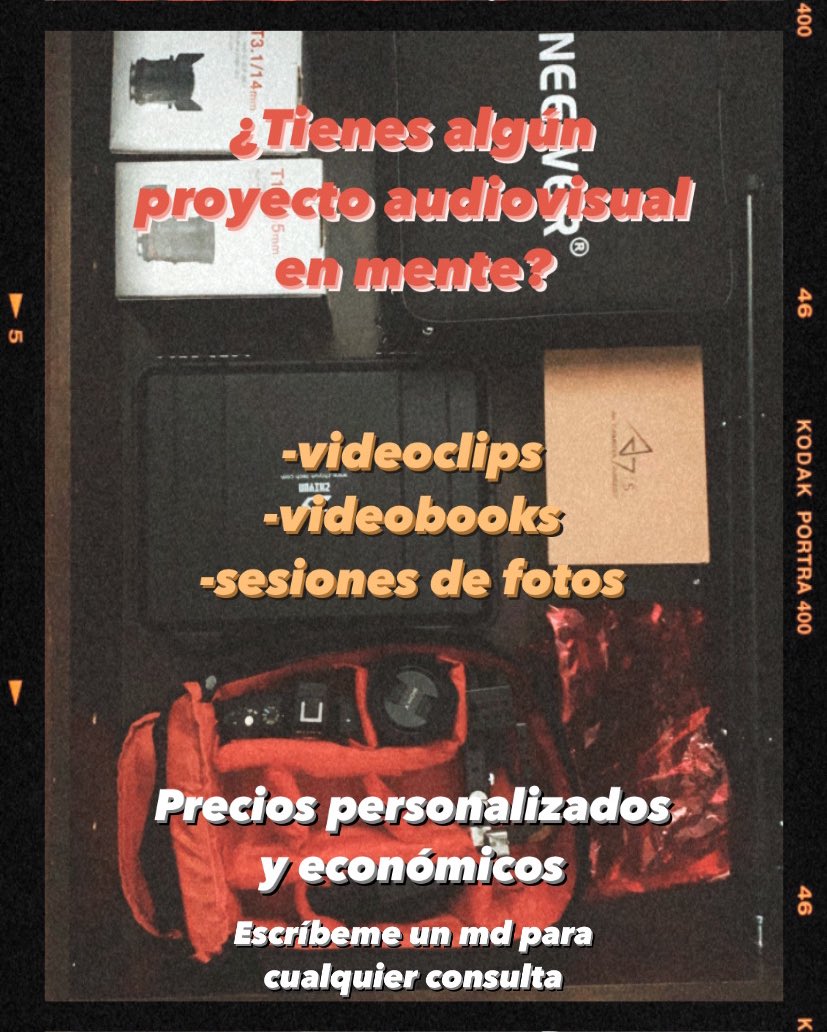 borjacalvo_'s tweet photo. Estoy en una situación económica difícil y busco trabajos relacionados con el audiovisual. Puedo realizar fotografías,vídeos,edición de vídeo y diseños gráficos básicos. Agradezco mucho si compartís ❤️ https://t.co/Wbk1V7ceeW