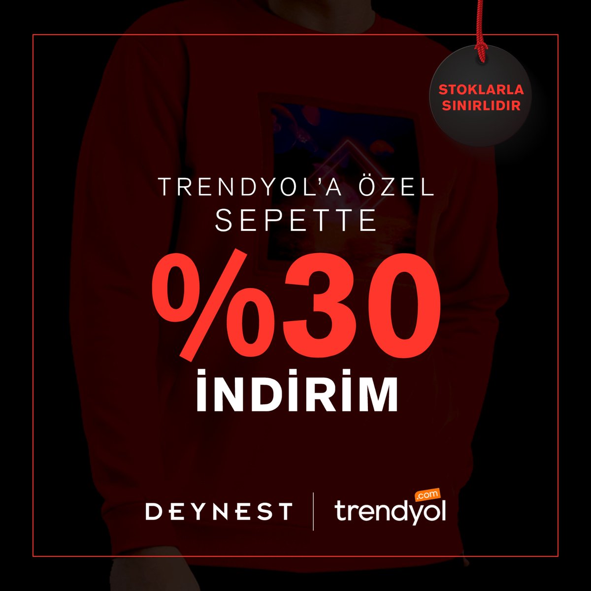 deyneststore's tweet photo. @Trendyol 'a özel sepette %30 indirim fırsatı sizleri bekliyor!

Hemen alışverişe başla, link bio'da 🛒

#Deynest #WhyNotAll #Sweatshirt #Trendyol https://t.co/81KZBm63QO
