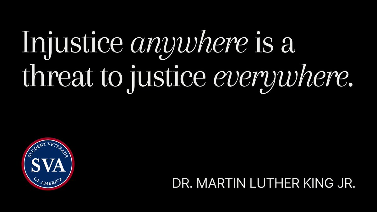In honor of Dr. Martin Luther King Jr.’s drive to serve local communities, SVA Chapters will be volunteering to send cards and letters to our sisters- and brothers-in-arms who are currently residing in a local Veterans Care Center or Care Home today. #DayOfService