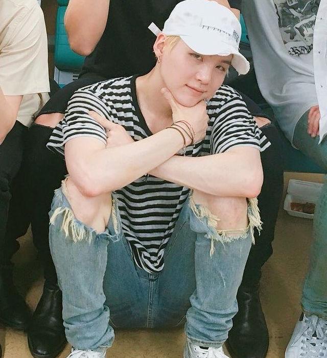 - Yoongi being the most precious boy a thread; #YOONGI  @BTS_twt