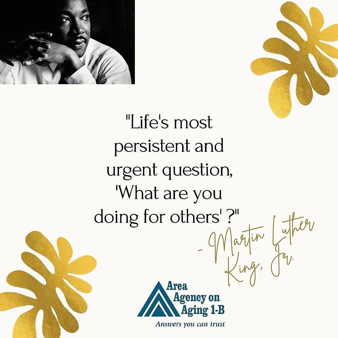 AAA1BResource's tweet photo. In commemoration of the birthday of Dr. Martin Luther King, Jr., our offices will be closed today. We will reopen tomorrow, January 19th at 8am.
#AAA1B #MLKDay #HelpOthers https://t.co/iA90c4tA5z