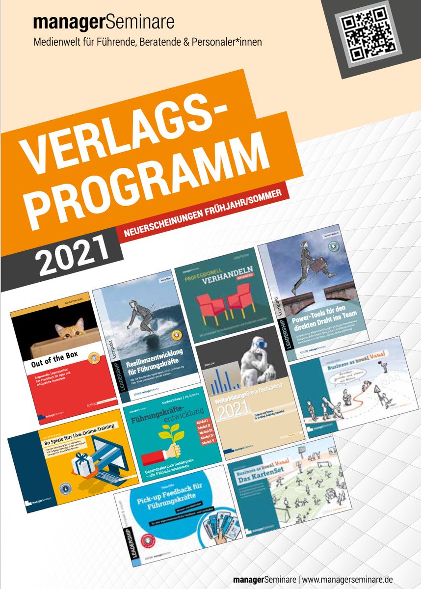 Kleiner Vorteil des aktuellen Lockdowns: Es bleibt mehr Zeit zum Lesen. Wer noch Bücher-Nachschub rund um die Themen #Weiterbildung, #Führung, #Training und #Coaching benötigt, kann einen Blick in das aktuelle Verlagsprogramm von <a href="/msmagazin/">managerSeminare</a> werfen: managerseminare.de/pdf/Verlagspro…