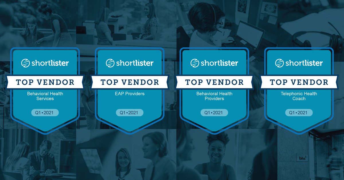 BHSBettersLives's tweet photo. BHS is excited to be named a @myshortlisterHC Q1 2021 #TopVendor Partner for EAP Providers, Behavioral Health Providers, Behavioral Health Services and Telephonic Health Coach.

#EmployeeAssistanceProgram #BehavioralHealthServices #HealthCoaching https://t.co/N9ffQxuPAu