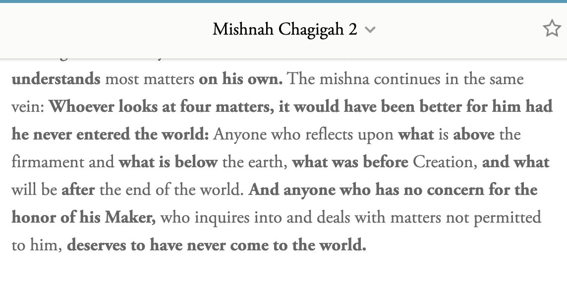 Classical Rabbinic ideas varied widely. Merkabah Mystics did transcendental journeying for experience of the supernatural realm; Tzadokim denied the supernatural realm; the Mishnah (below) simply said don't go there. Jews always went There, but never settled on what "There" is.4/