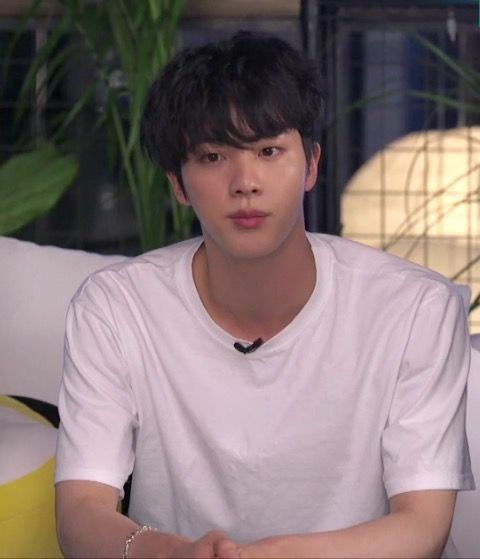 Seokjin in half sleeves shirt; a boyfriend material thread
