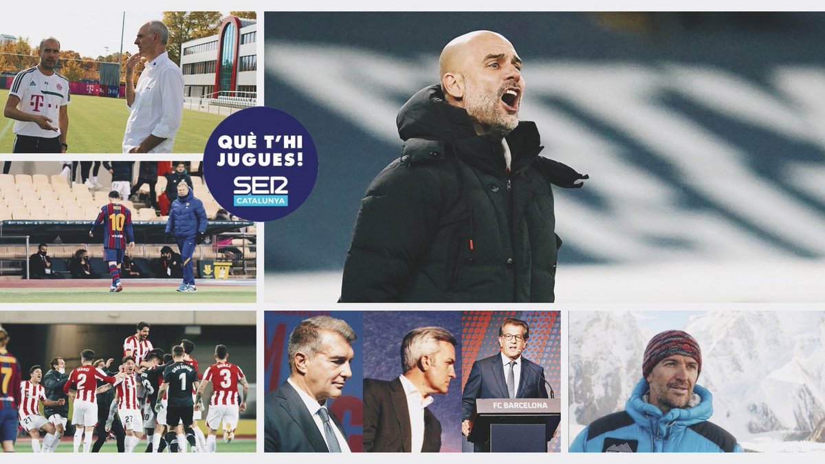 QueThiJugues's tweet photo. 🎙 Dilluns al #QuèThiJugues!

🔹 1ª hora: https://t.co/GAPeo5MOJZ

🔹 2ª hora: https://t.co/sHT4LK6kxF

🎂 Especial #Pep50: Puyol, Xavi i Iniesta feliciten a Pep Guardiola!

🔜 "El Pep tard o d’hora tornarà"

🗣 @alexdelmas10 @JofreM11 

🏔 @ferranlatorre sobre Sergi Mingote https://t.co/p4Habg0GgE