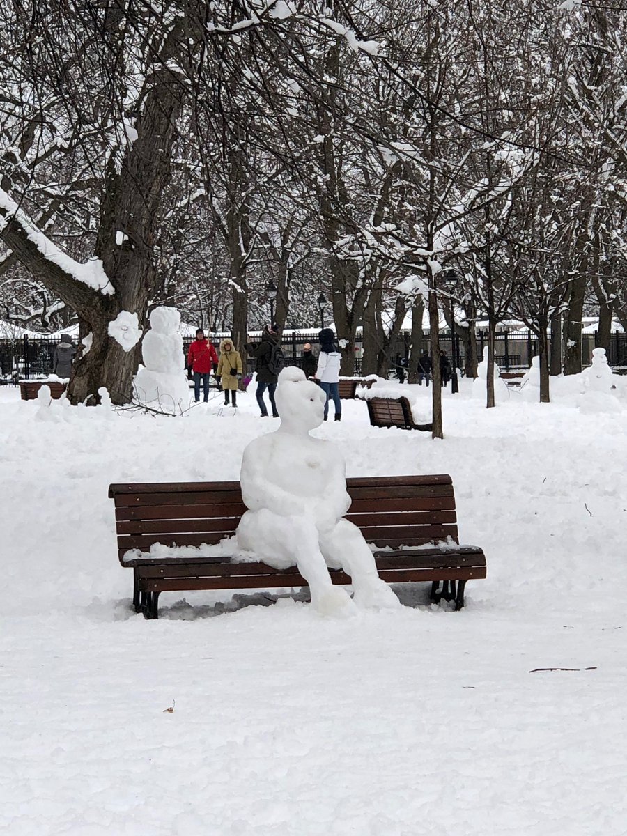 They’re also sitting on our Park benches. (Photo via  @MarkKersten)