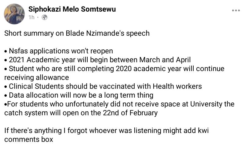 Mnce Sibisi On Twitter What Did He Mean About The Data Allocation Being A Long Term Thing