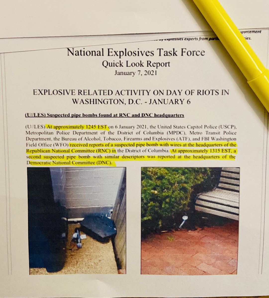  #CapitolRiot NEW: Law enforcement source tells  @CBSNews the pipe bombs at RNC + DNC did not require professional or military training to build, could have been fashioned from internet.  Both pipe bombs used kitchen timers. Investigators are focused on likelihood timers were