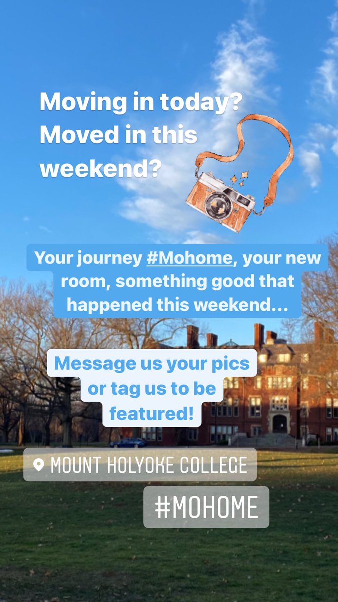mtholyoke's tweet photo. Welcome #MoHome! 

https://t.co/Yobq7PAFjj #MaskUpMHC #GetBackMA https://t.co/QCBp8m2hmy