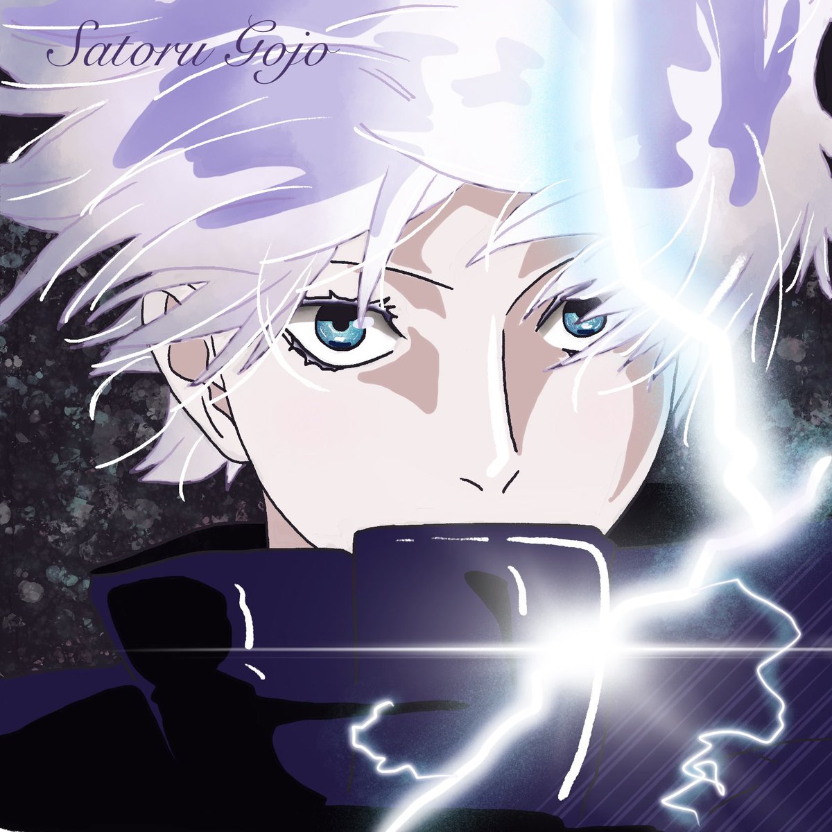 てんびん Opの五条先生描いた かっこいい 呪術廻戦 五条悟 五条悟イラスト 五条先生