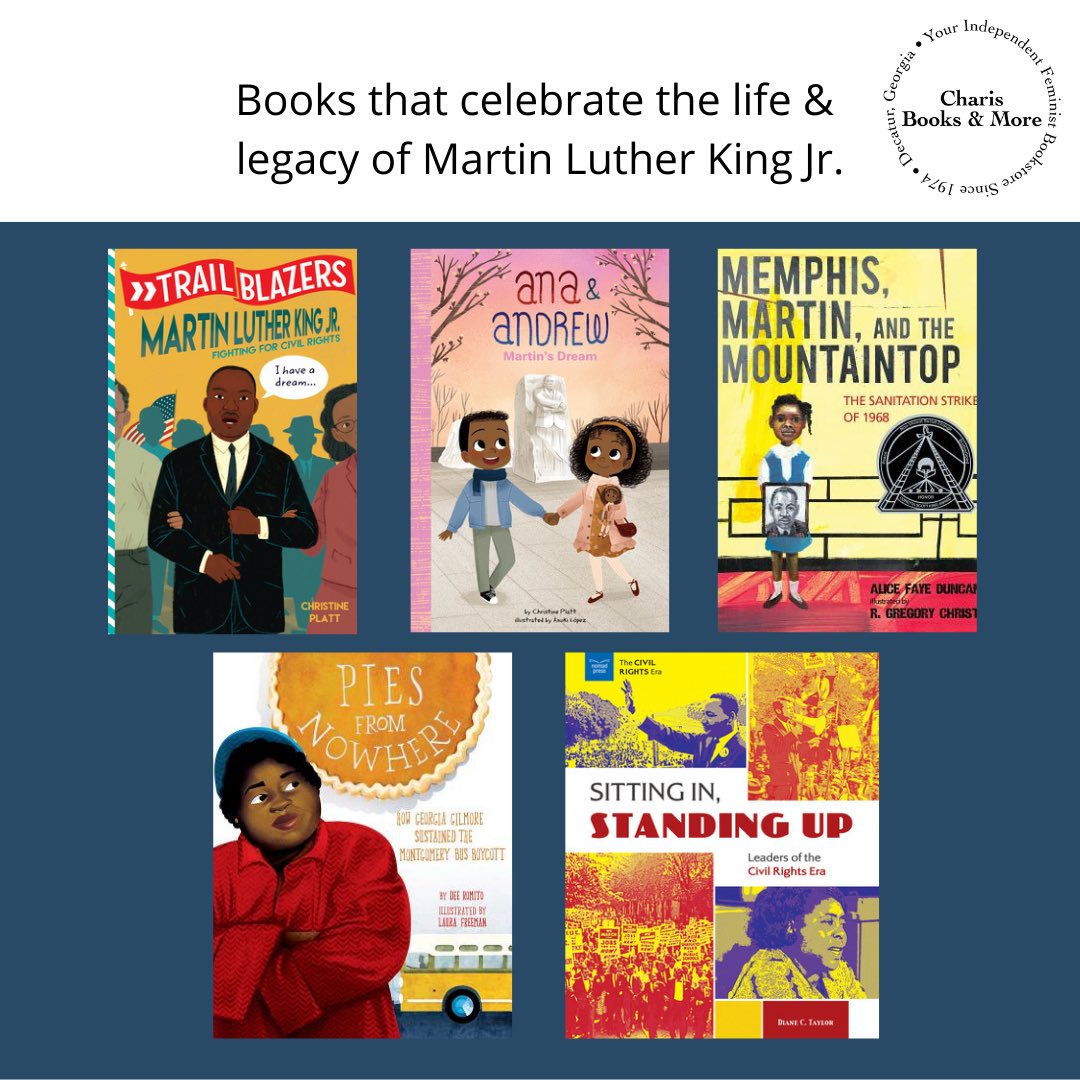 Today we are celebrating the life and legacy of Dr. Martin Luther King Jr. with a few of our favorite books for young readers!