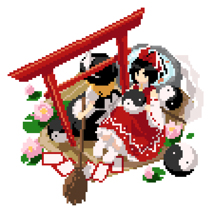 KTx3rl8o's tweet photo. 霊夢と魔理沙 https://t.co/RLI6zDaUPE