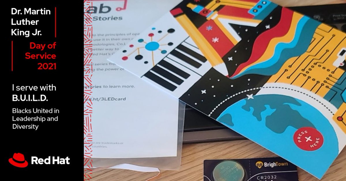 Today I'm teaching kids about circuits as part of CO.LAB and MLK day of service #mlkday #mlkdayofservice #lifeatredhat