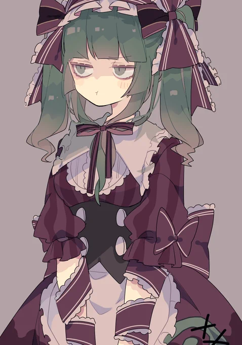 ツインお雛 #深夜の真剣お絵描き60分一本勝負 