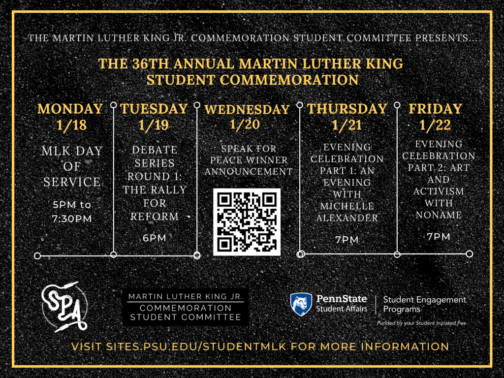 PSUScience's tweet image. .@PSU_MLK will honor Dr. King&apos;s life and legacy with a series of events and activities throughout the week, as part of this year&apos;s theme: &quot;Radical Revolution: Speaking the Language of the Unheard.&quot;

Visit sites.psu.edu/studentmlk/ for more information, including how to participate.