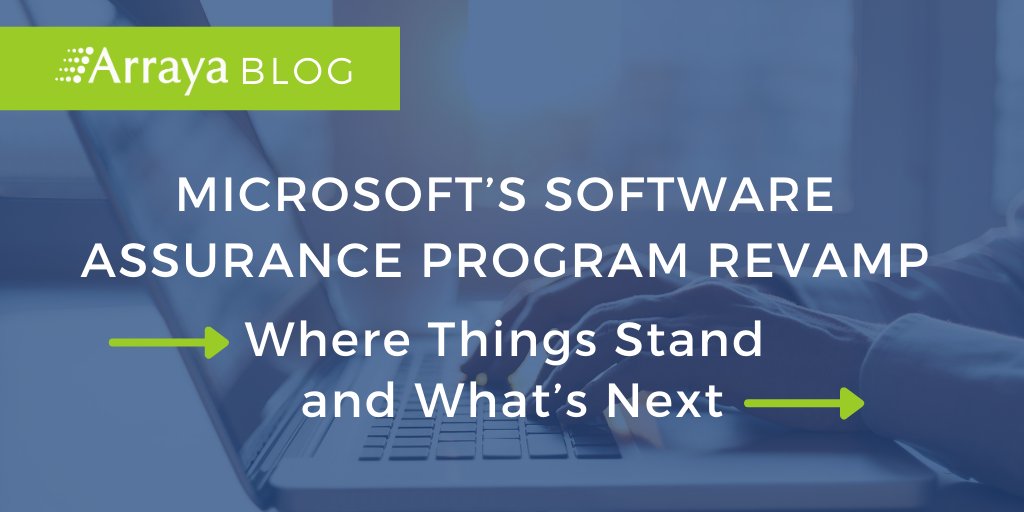 ArrayaJoe's tweet image. Microsoft’s Software Assurance Program revamp: Where things stand and what’s next: ow.ly/6jgb50DbkE7