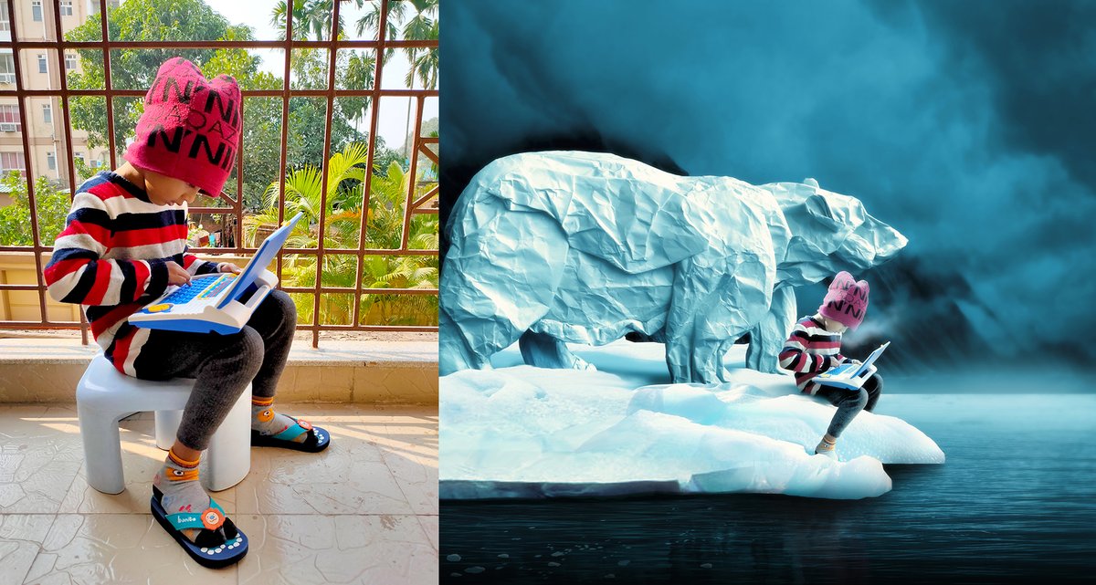 KunalCrumpled's tweet photo. Whims and fancies 06: Shurjo with my crumpled paper polar bear.
Behind the scene shot (candid).
#crumpledpaperart #wildlifeonpaper #westmarginpress #endangeredspecies #polarbear #childrenspicturebooks #kidsbooks #amazonbestbooks2020 #amazonbestbooks #candid #fatherandson https://t.co/3H4A13kpLM