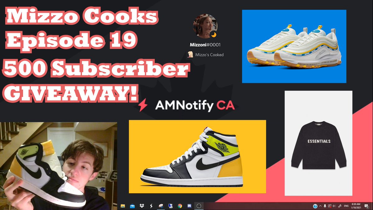 Thanks all for 500 subs, the GIVEAWAY vid is now live! 🥳 LINK: youtu.be/EgWWvIdel20 As always thanks for the success 👇❤️ Group - @AMNotifyCA Bots - @wrathsoftware @OminousAIO @The_Shit_Bot Proxies - @Slash_Proxies Other - @BeastProvider @ZTAccounts @EasyClickGmails