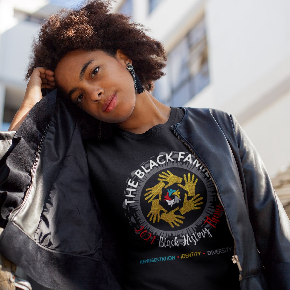 TransferArts's tweet photo. The 2021 Black History theme is 'The Black Family: Representation, Identity, and Diversity'.  GET apparel here https://t.co/12ezCCwJKp

#Black History Month  @BlackHistoryStudies @BlkHistStudies #BHM  #BlackHistoryMonth

 #ASALH @ASALH  #ASALHFamily #ASALHFestival https://t.co/MsduMZNmXO