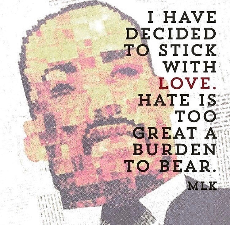 Today we celebrate the life &amp; legacy of #MartinLutherKingJr, America's greatest champion of racial justice and equality. This portrait from our 2001 Long Island's Best high school exhibition commemorates this inspiring leader 💫❤️