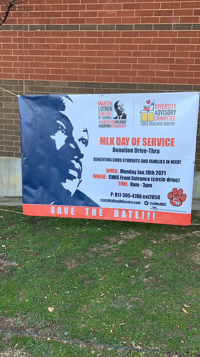 Come see us! <a href="/CHPantherPride/">Colleyville Heritage</a> Drive-thru food drive. CHHS 8AM -3PM. #