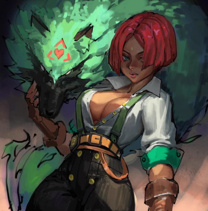 Giovanna. #GuiltyGearStrive 

Ah, painting, my mortal enemy 