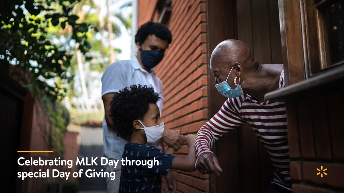 WalmartNews's tweet image. Dr. King famously urged us to ask what we’re doing for others. Today, we answer in part with a special Day of Giving. bit.ly/3oWoCKp