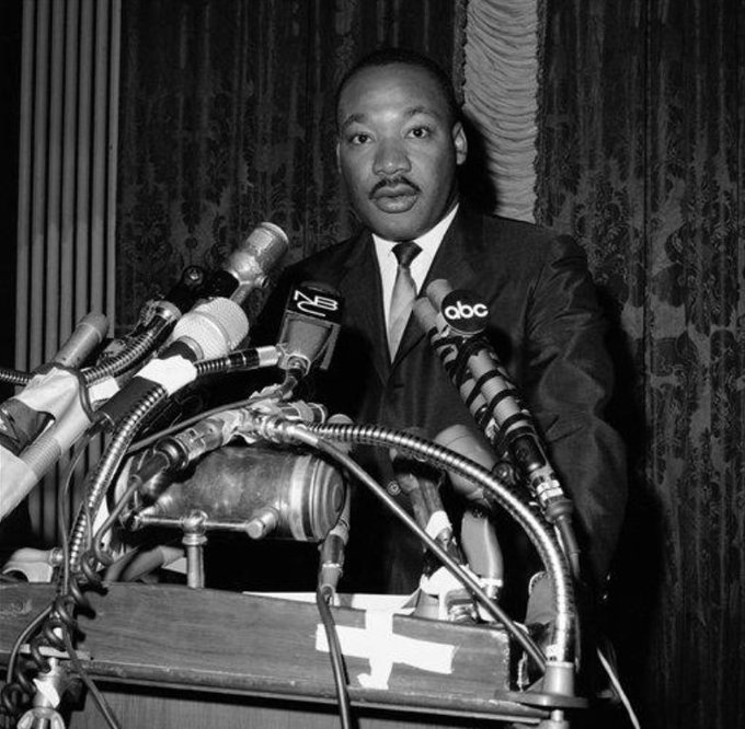 Martin Luther King Jr. at a news conference in New York on December 4, 1964. Photo by John Lindsay.  #MLK    #MLKDay    #MLKDay2021  