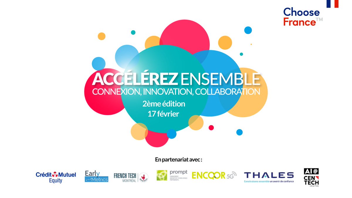 ENCQOR_Qc's tweet photo. [ É V É NＥＭＥＮＴ ]

Vous êtes une PME ou une startup avec une solution innovante ?
Inscrivez-vous dès maintenant à la seconde édition d'Accélérez Ensemble de la @CCIFCanada le 17 février prochain !

Les inscriptions se font ici 👇
https://t.co/YKlUmfljHc https://t.co/GvAicNeORw