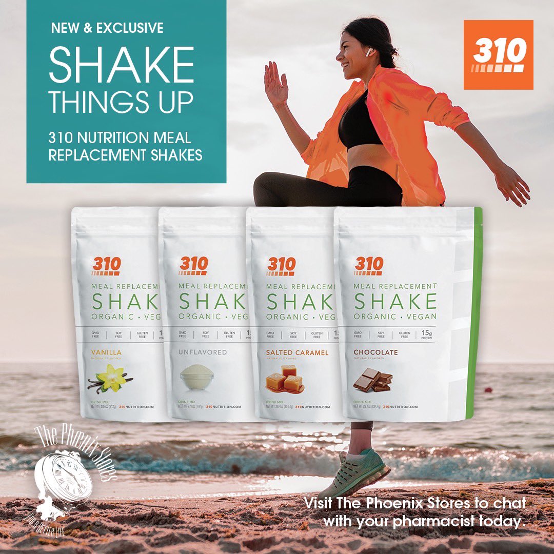 phoenix_bda's tweet photo. SHAKE THINGS UP - MEAL REPLACEMENT SHAKES - Organic // Vegan // Keto &amp; Paleo Friendly // Soy &amp; Gluten Free // Non-GMO #310Nutrition #ThePhoenixStores https://t.co/MwirK7lh1h