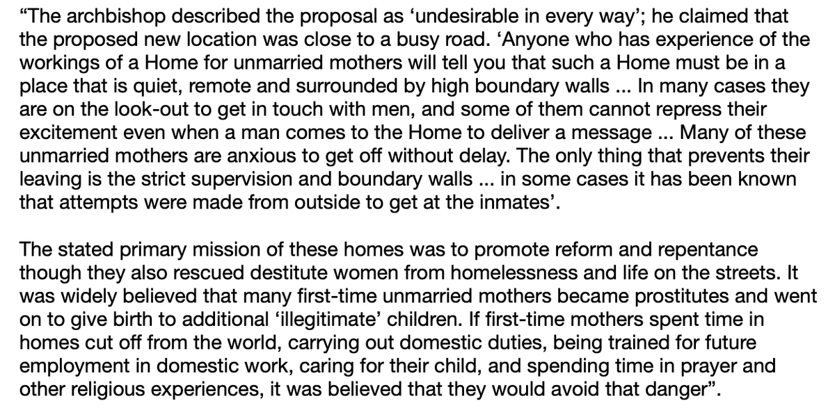 AMagdaleneRose's tweet photo. #MotherAndBabyHomes *Working my way through the Commission Report and have been struck by the word "incarceration". A torturous discussion. Particularly when you have the following commentary recorded within the report!* https://t.co/irZoNrS9xd