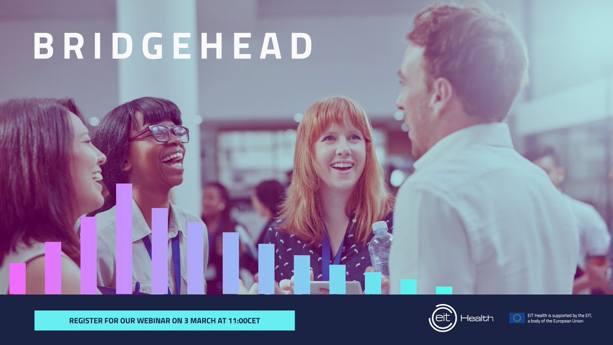 medicalvalley's tweet photo. Ready to reach new markets with your health scale-up? 🚀

The @EITHealth Bridgehead Programme accelerates the #internationalization of businesses. Join their webinar on Wednesday, 3 March 2021 at 11:00h CET to learn more about the programme: 👉https://t.co/OJrRLedyaR https://t.co/F2c8GFXR0P