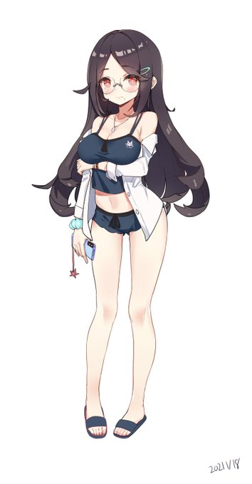 立ち絵トレーニング   眼鏡の娘 