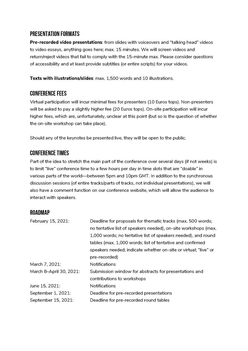 aaas_2021's tweet photo. #CfP "Digital Americas," the 2021 (virtual) conference of the Austrian Association for American Studies

submissions for panels/tracks, workshops, and roundtables open (until Feb 15)

submission window for individual papers/presentations will open on Mar 8 (deadline Apr 30) https://t.co/XZp6HZPZce