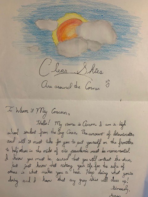 WriteToAppreci1's tweet photo. @BarackObama A way to be purposeful, give service and to express gratitude is to #WriteToAppreciate.
Say thanks ๐ to a healthcare worker๐ฉโโ๏ธ who is working hard today.
โ๏ธ to isolated Seniors.
It takes no time to be grateful and let others know that you care.
#MLKDayย ย #MLKDayofService https://t.co/NyGGW9T9IH