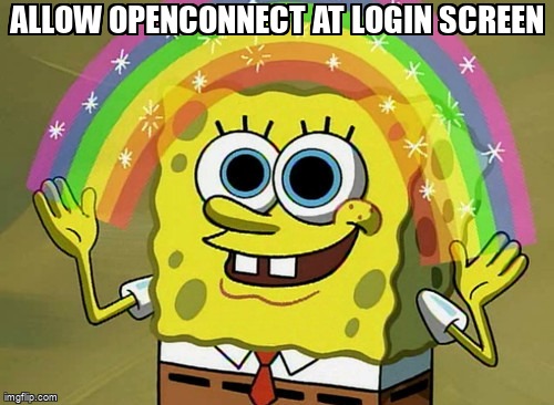askubuntumemes's tweet image. Allow OpenConnect at Login Screen askubuntu.com/questions/1309… #openconnect #networkmanager