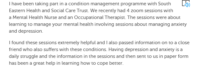 careopinion's tweet photo. "The support has been invaluable." #online #mentalHealth @setrust https://t.co/rplTFncRx1 https://t.co/ReDFclUoOU