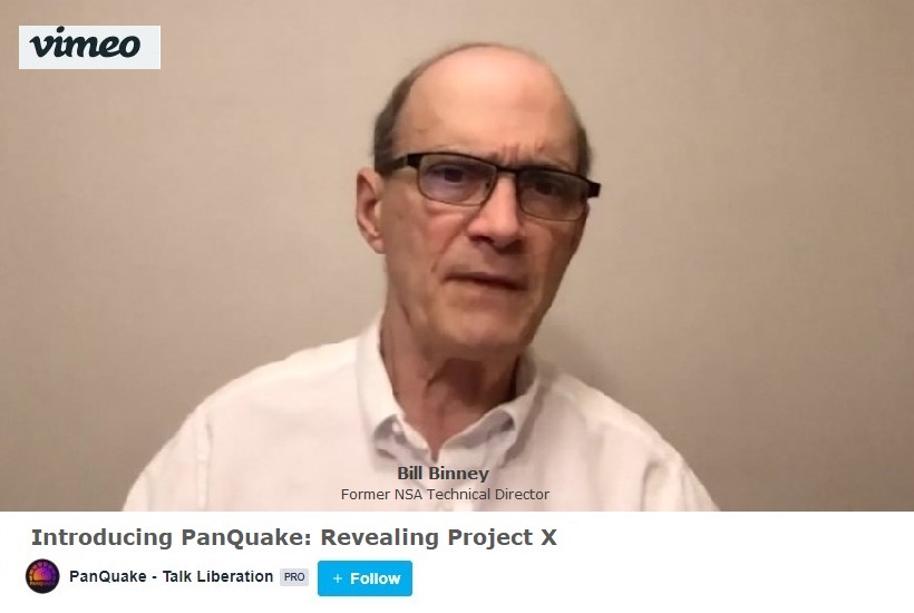 "One of the big things  #PanQuake doesn't do - it doesn't store the data, so they [can't] abuse the data, or abuse YOU as part of that process. #BigTech sell all their data to the govt for a profit [&] manipulate voting by controlling what is available to see."-  @Bill_Binney