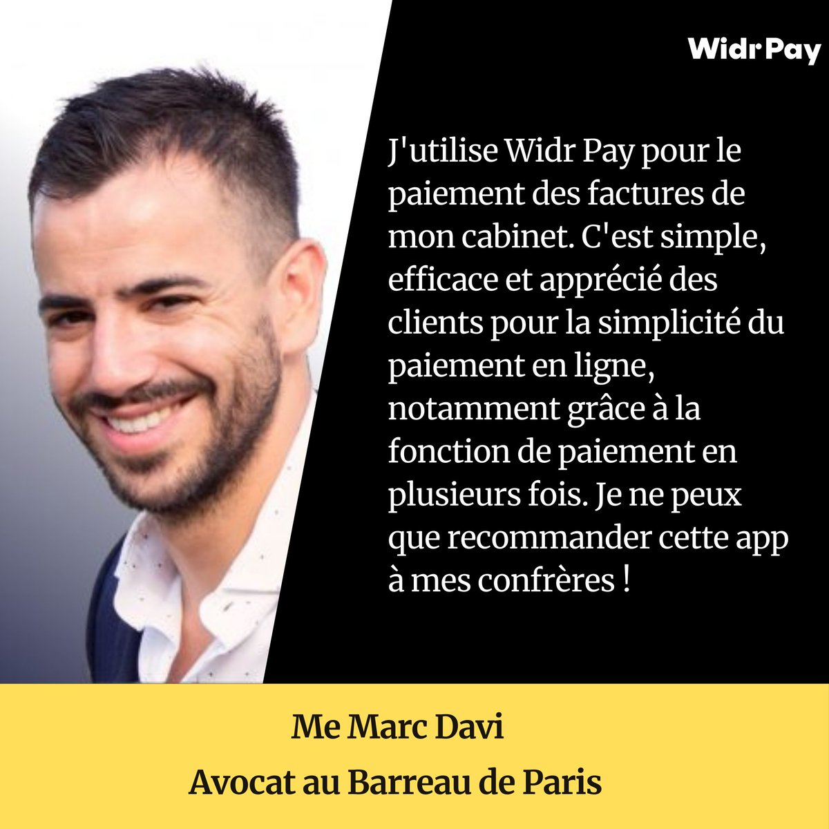 🎉 Nous apprécions la confiance de Me Marc Davi, #avocat et Président de Divorceo qui propose le paiement par CB, Virement Instantané et #ApplePay à ses clients. 

Retrouvez son analyse 👉 hubs.li/H0DWyZN0