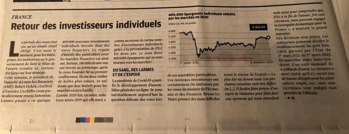 ASSOdesPP's tweet photo. À lire dans @InvestirFr cette semaine. Un article concernant « le retour des actionnaires individuels. » https://t.co/BT5KkA3uf3
